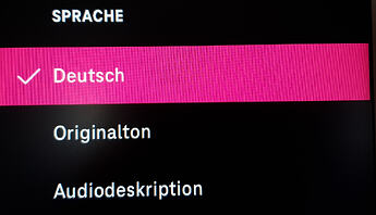 Apple TV Sprache