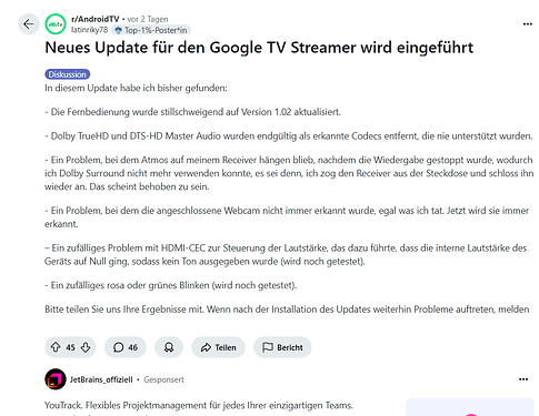 Streamer Update 2