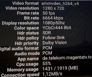 Bitrate MagentaTV