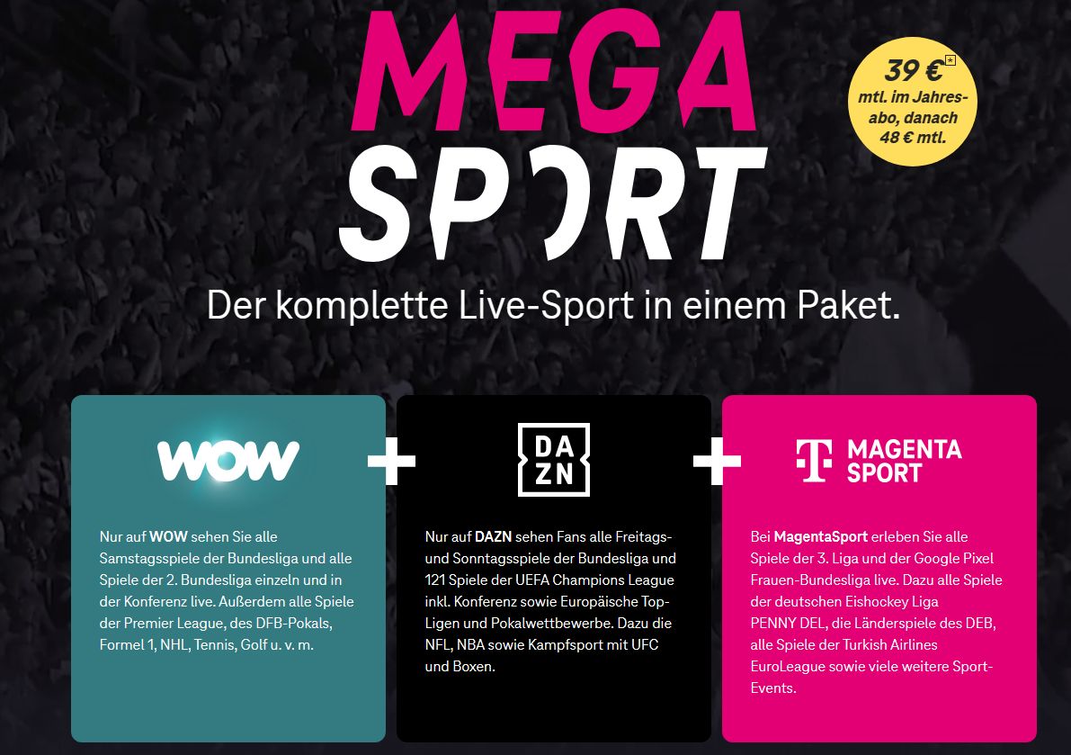 MagentaTV MegaSport Option - MagentaTV
